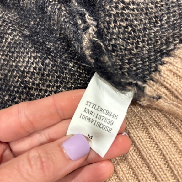 Dreamers by Debut Open Front Cardigan Sweater Pink Eyelet Animal Print Medium - Picture 8 of 12